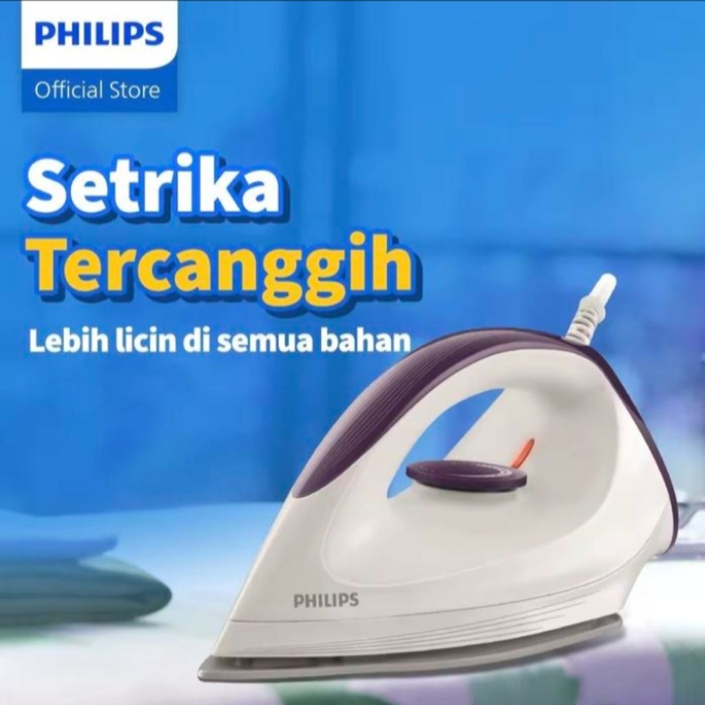 BATAM - PHILIPS GC160 GC 160 / 27 affinia dry iron setrika listrik otomatis original garansi resmi