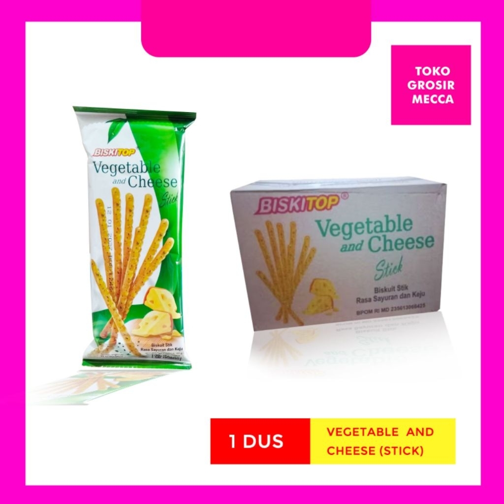 

Biskitop Vegetable and Cheese 1 dus isi 40 Pcs