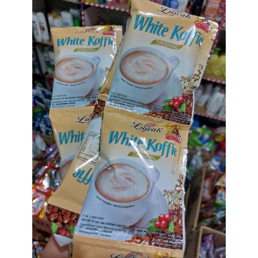 

Luwak White Coffe renteng 20g isi 10 pcs.