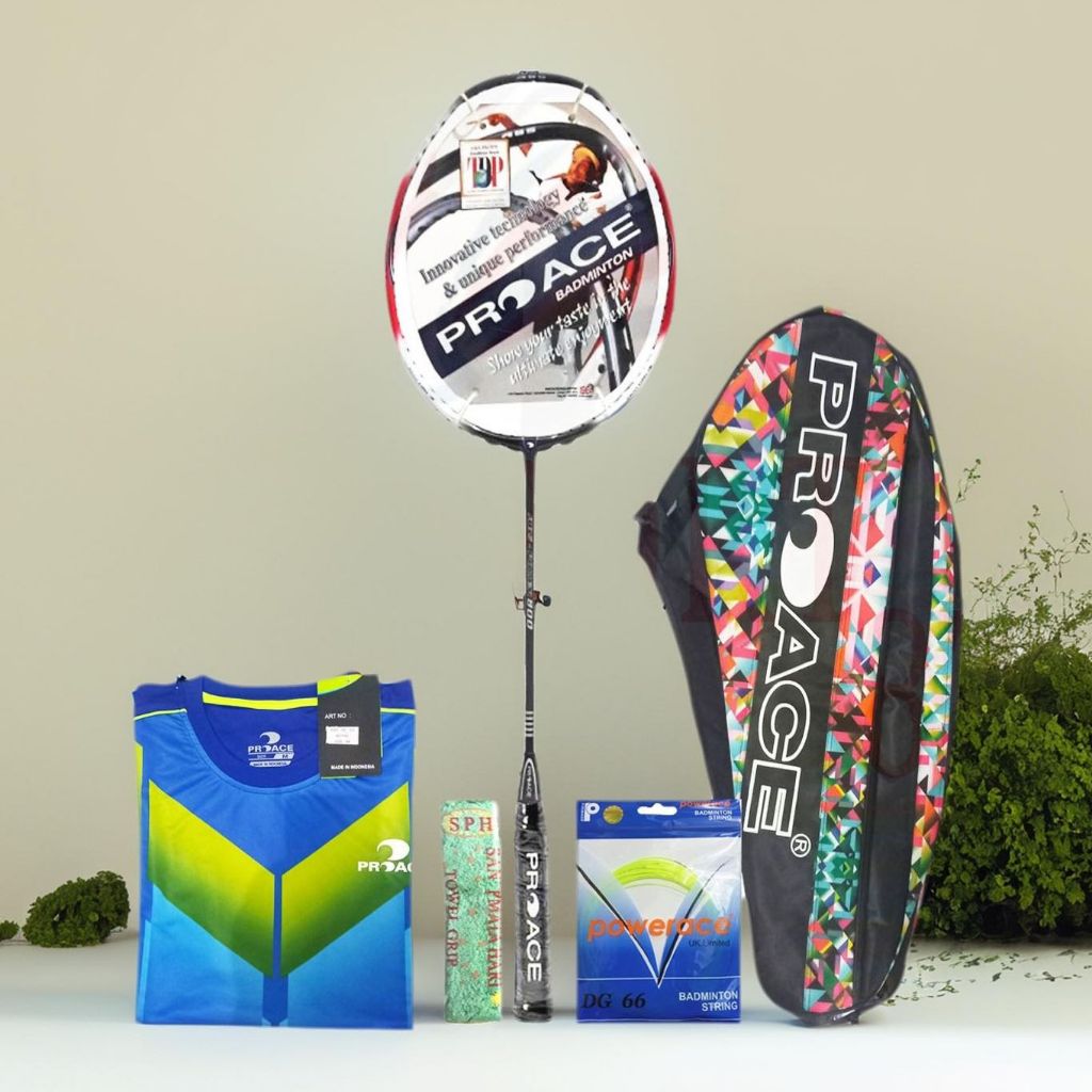 ProAce ABS 800 Bonus Komplit Raket Badminton Pro Ace ABS 800