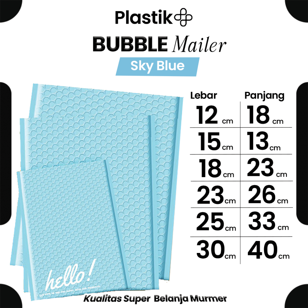 

Amplop Bubble Mailer Polos Varian Sky Blue Harga Ecer Amplop Packing Hello Series Rusfet - TERMURAH