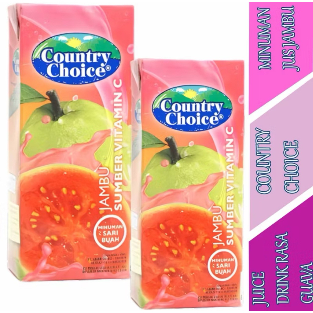 

Minuman Jus Rasa Jambu - Country Choice - Minuman Sari Buah - 250ml