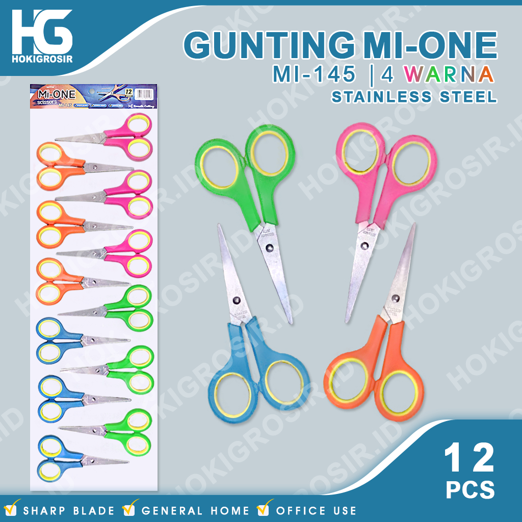 

GUNTING RENTENG 1 LUSIN - UKURAN KECIL MURAH - MERK MI ONE / GUNTING PEDAGANG