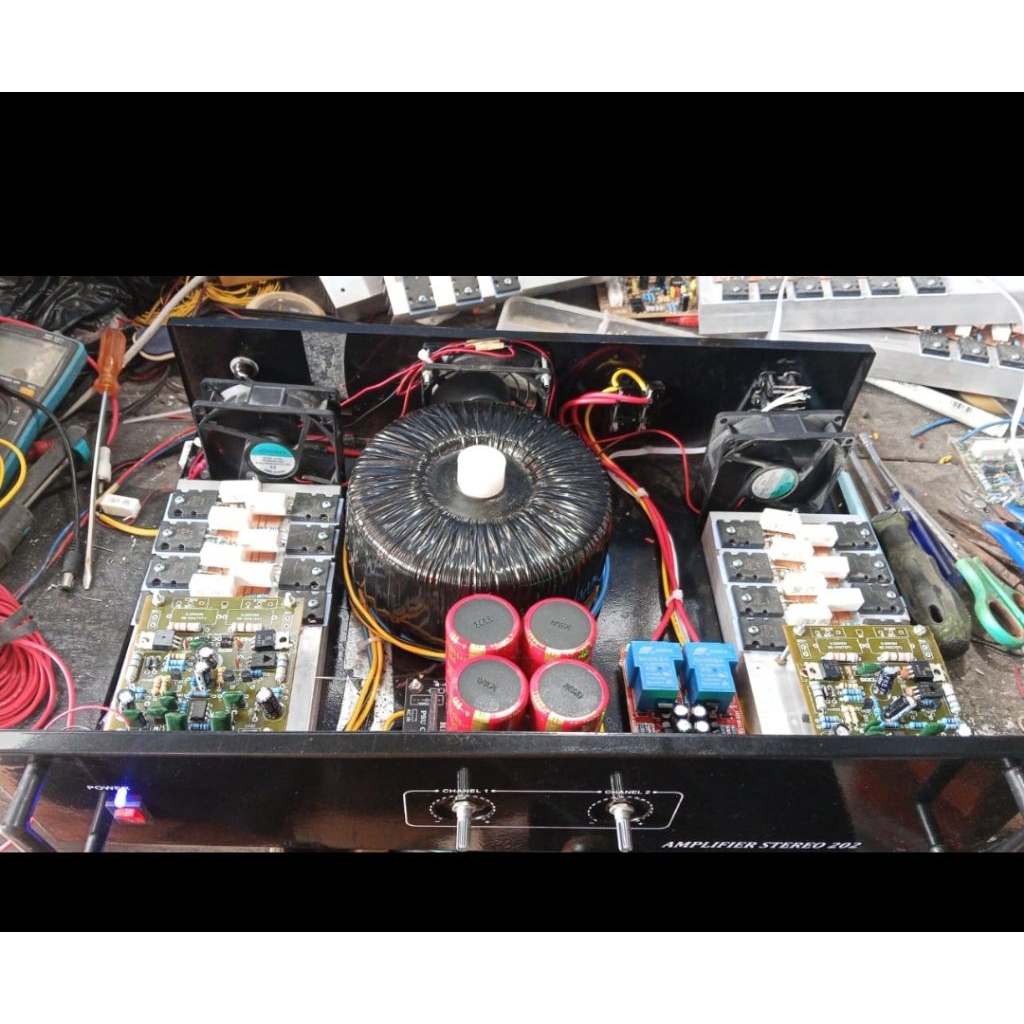 power amplifier 10 Amper besar murni