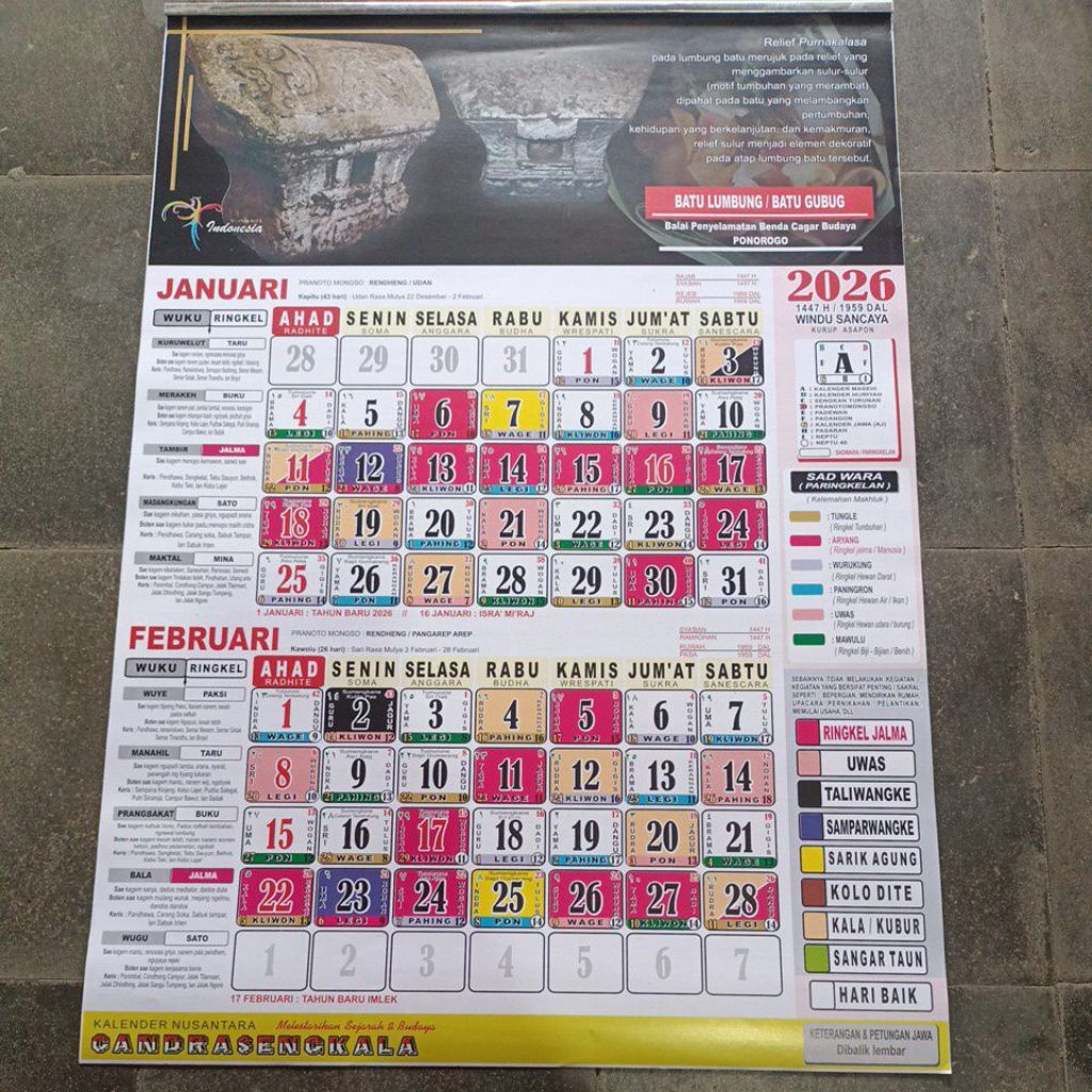 kalender Jawa candrasengkala 2026