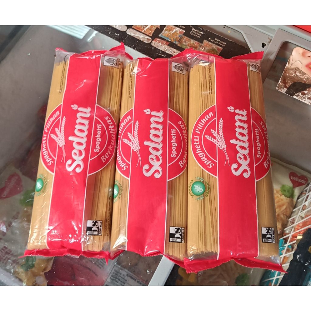 

Sedani Sphagetti Pilihan Berkualitas 1000grm Zabir Frozen Food