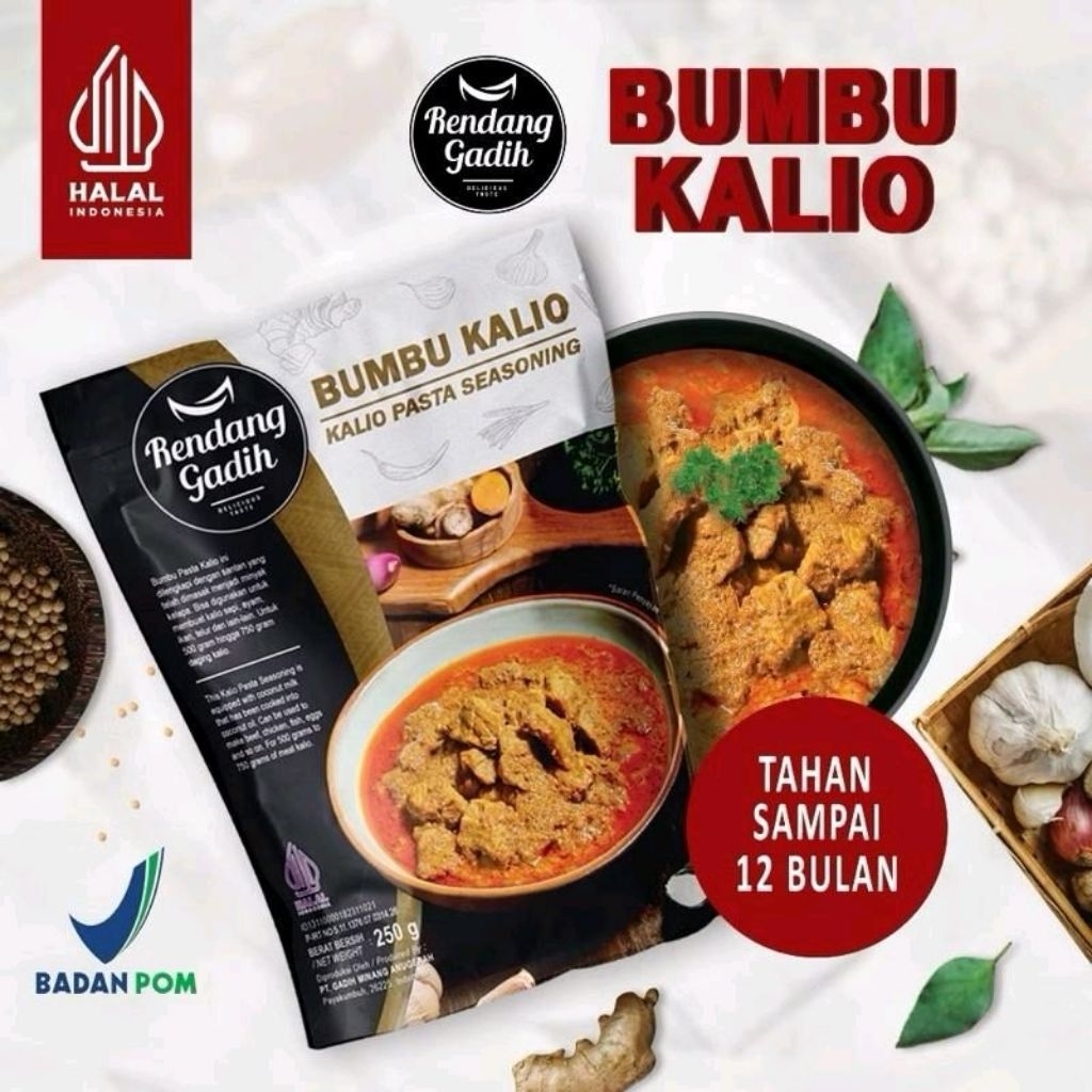 

Rendang Gadih Bumbu Kalio Instan Rendang Gadih Minang Payakumbuh Sumatera Barat
