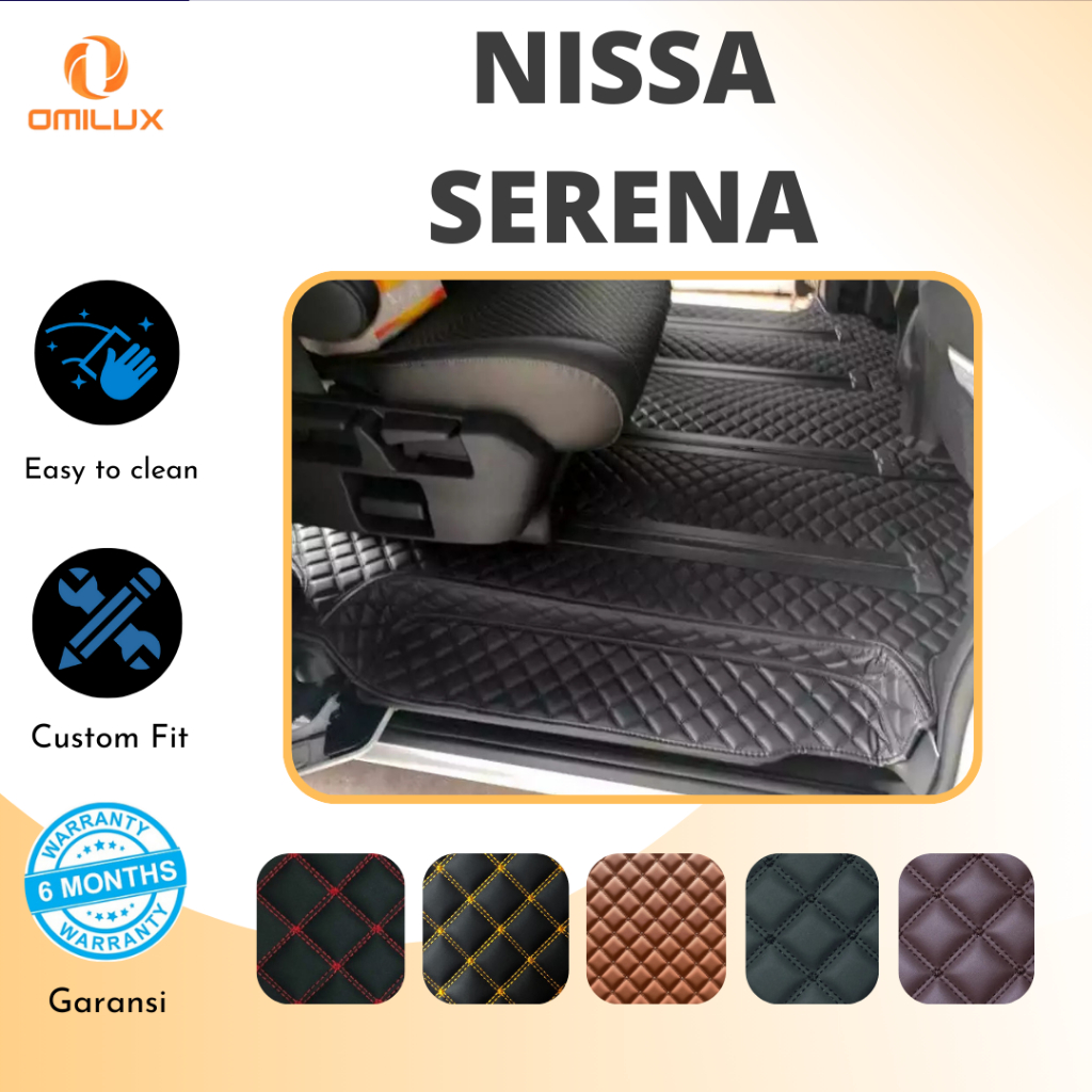 Karpet Mobil Kulit Premium Nissan Serena C24 - C27 Fullset