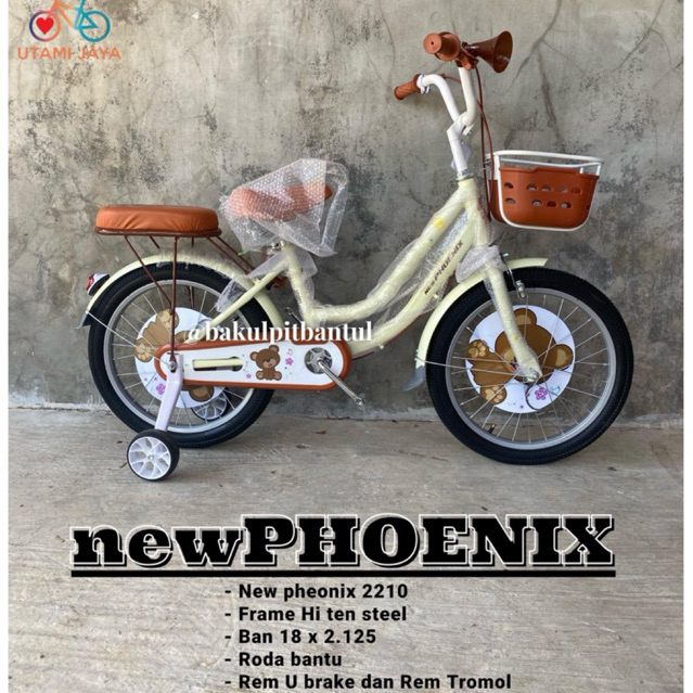 Sepeda  Anak cewek Mini ring 18 New Phoenix 2210