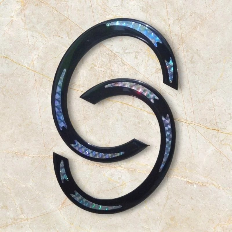 Inlay Rosette G Motif Abalone – Aksesoris Hias Gitar Akustik / Elektrik Premium