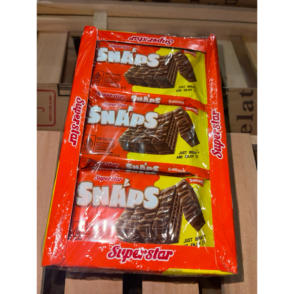 

Superstar Snaps Wafer salut cokelat 12pcs