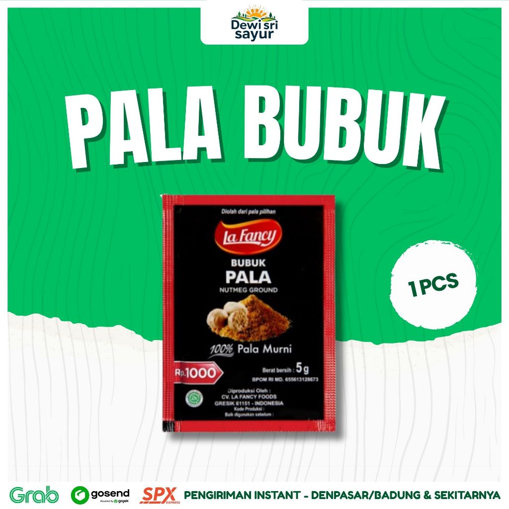 

Pala Bubuk La Fancy 1pcs – Dewi Sri Sayur
