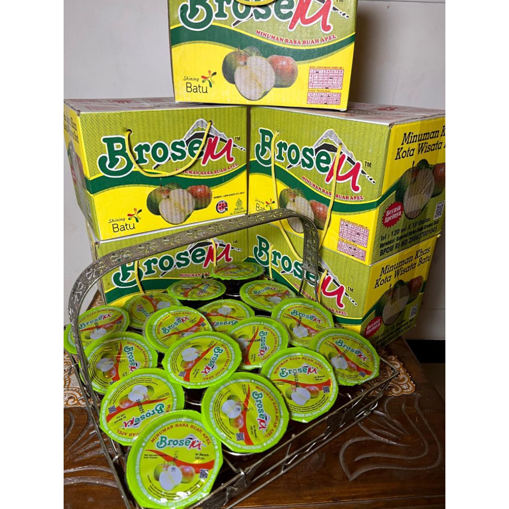 

Brosem minuman sari apel Oleh oleh khas Batu Malang Isi 18 kirim seluruh Indonesia