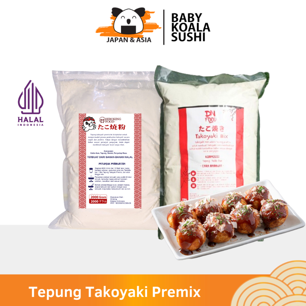 

DN FOOD & HIROKING Tepung Takoyaki Premix Instan Halal | Horeca