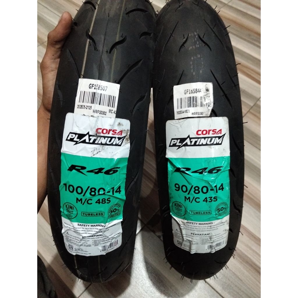 BAN MOTOR TUBLES CORSA R46 SOTFCOMPOND ORIGINAL 100%