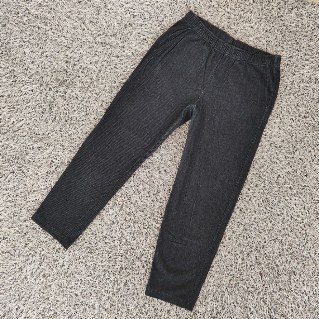 CP16 celana panjang uniqlo celana uniqlo bahan kaos celana uniqlo