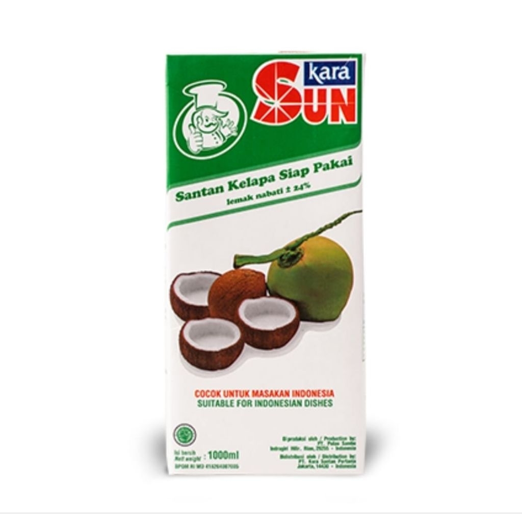 

Sun Kara Santan Kelapa Siap Pakai 1000ml