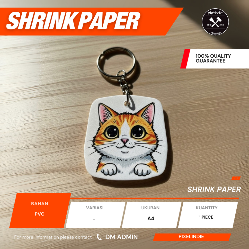 

KERTAS SHRINK A4 | SHRINKY DINKS | BAHAN GANTUNGAN KUNCI DIY