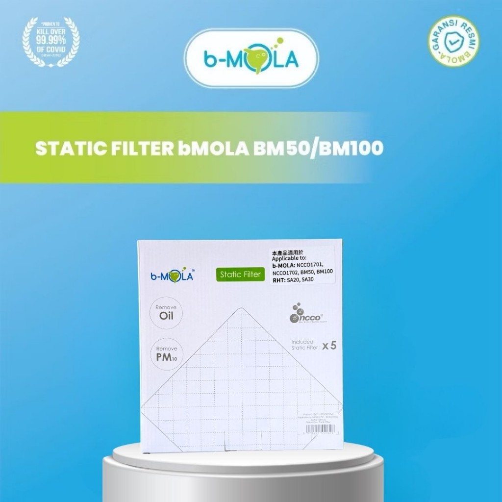 b-MOLA Air Purifier Static Filter for BM50 BM100