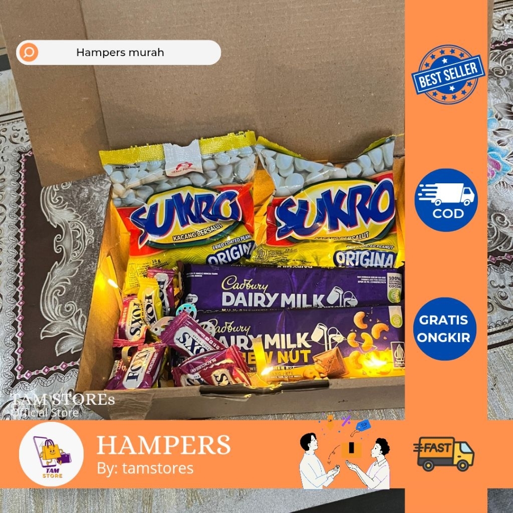 

Hampers Snack Cokelat Dairy Milk Cadbury Sukro Gift Box Parcel Kado Ulang Tahun | Kado Sahabat | Kado Anniversary | Kado Wisuda Cantik Kekinian