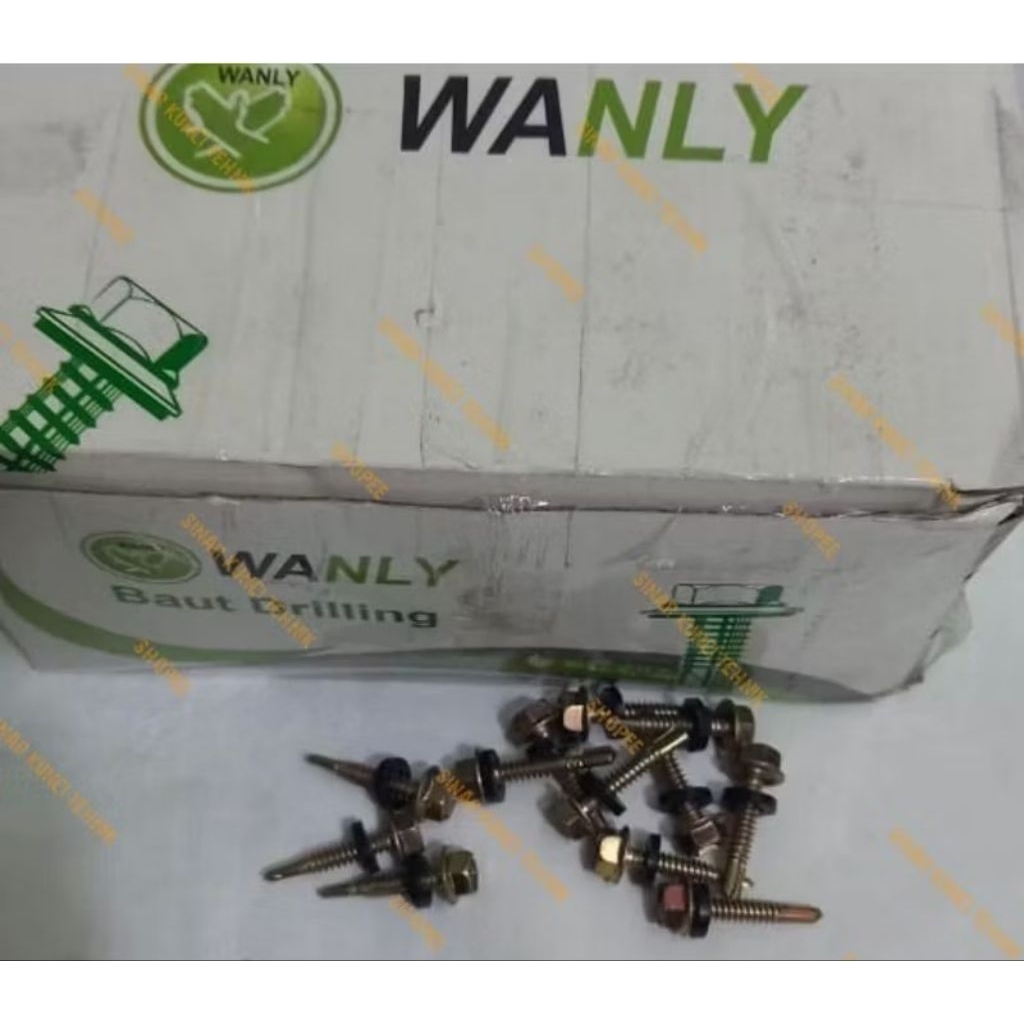 Baut Roofing 12x30 Wanly / Baut Roofing 12x30 / Baut Roofing 3cm - isi 100 pcs