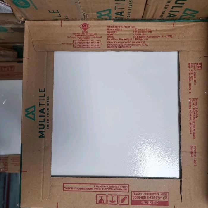 Keramik Putih Polos 30x30 Tehel Putih Polos Tehel Murah Keramik Murah - READY MANADO