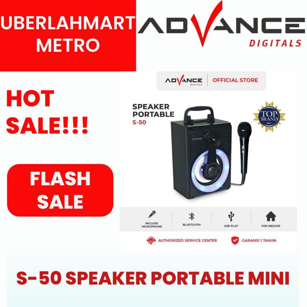 ADVANCE SPEAKER PORTABEL KECIL S50