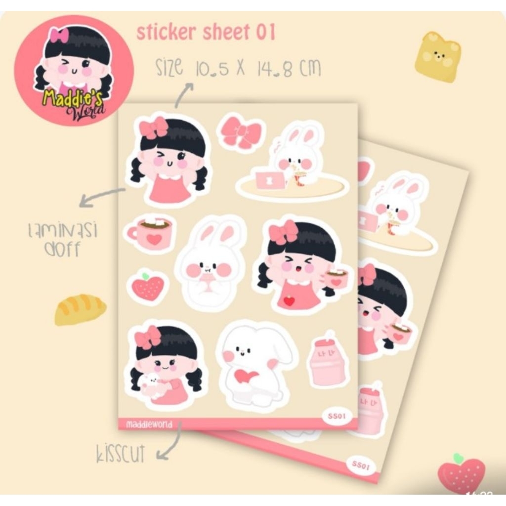 

sticker Maddie with cloudy and clumsy (homademaddieandmom)