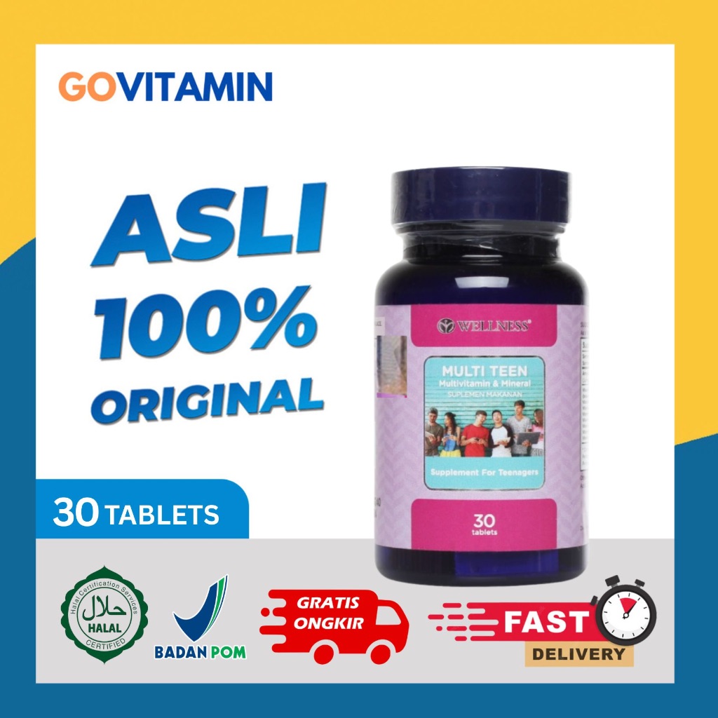 Wellness Multi Teen (30 Kapsul) - Multiteen Vitamin multivitamin remaja