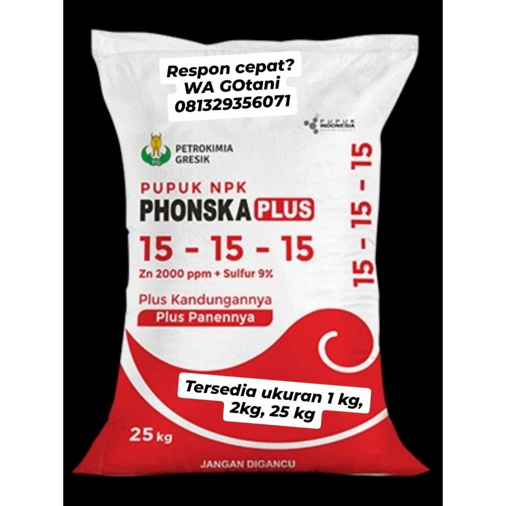 Murah ORI Pupuk NPK Phonska 15 15 15 Pengganti Pupuk NPK 16 16 16 Dan 17 17 17 (1 KG, 2 KG 5 KG) GOt