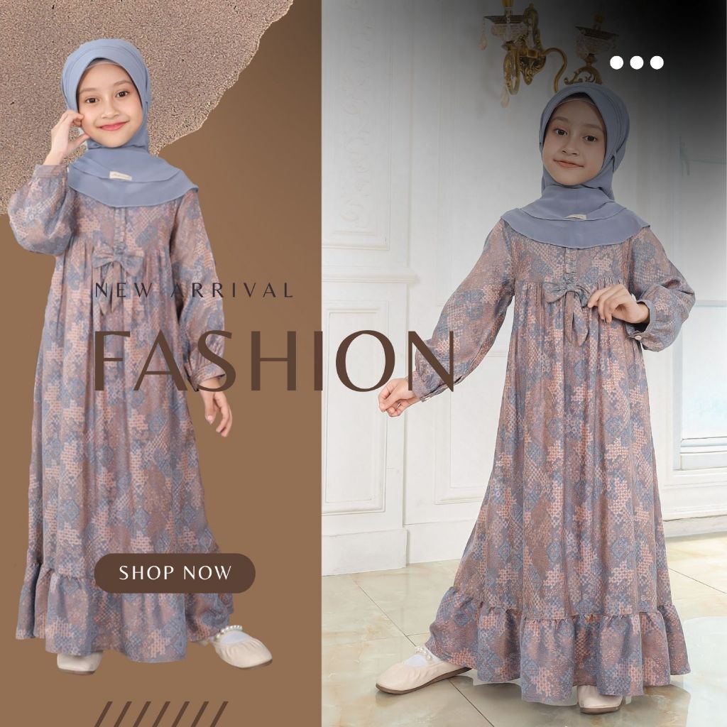 Gamis Hijab Anak KAGUMI KIDS 180 BLUE CAPTAIN BY ETHICA