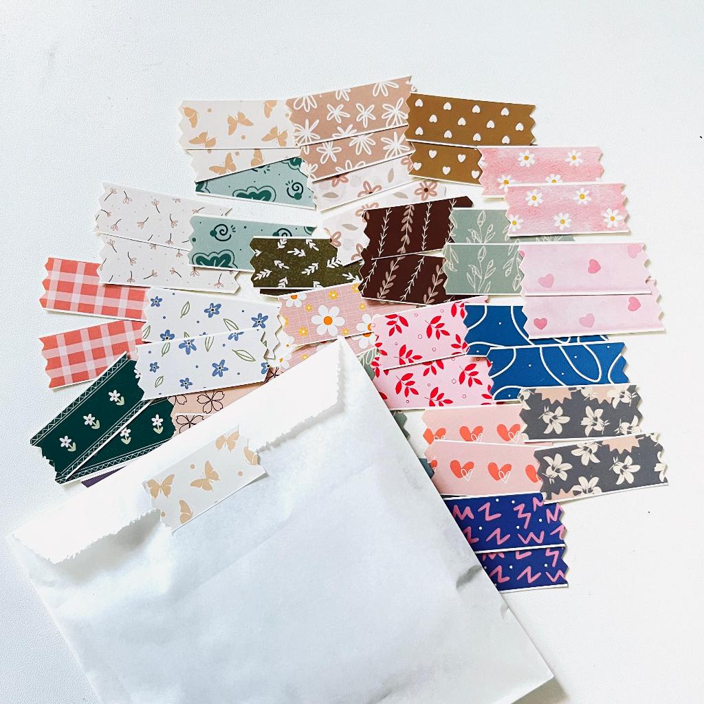 

[ , ] 52pcs Stiker Solatip/Solasi Mofif Untuk Box, Kado dan Hadiah