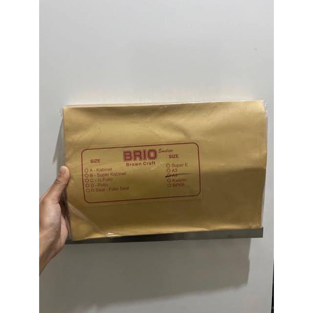

Amplop Coklat A4 isi 100 Lembar