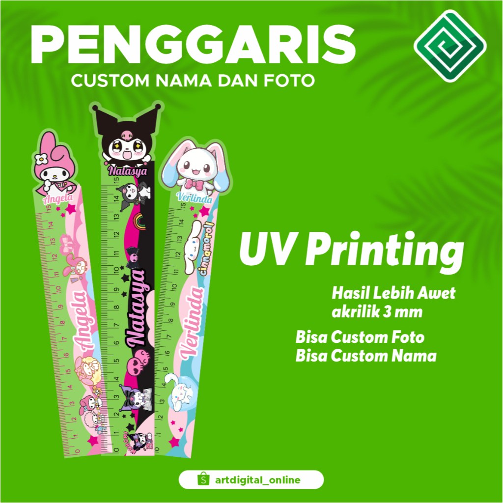 

Penggaris Photo Custom nama penggaris custom foto penggaris kuromi
