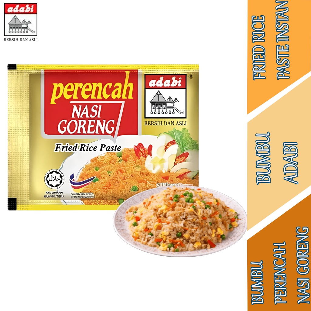 

Fried Rice Paste Instan - Adabi - Bumbu Perencah Nasi Goreng - 120gr