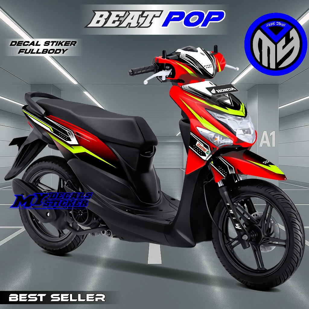 COD Sticker Decal Full Body Honda Beat POP 2014 2015 2016 2017 2018 2019 2020 Sticker Beat Pop Keren