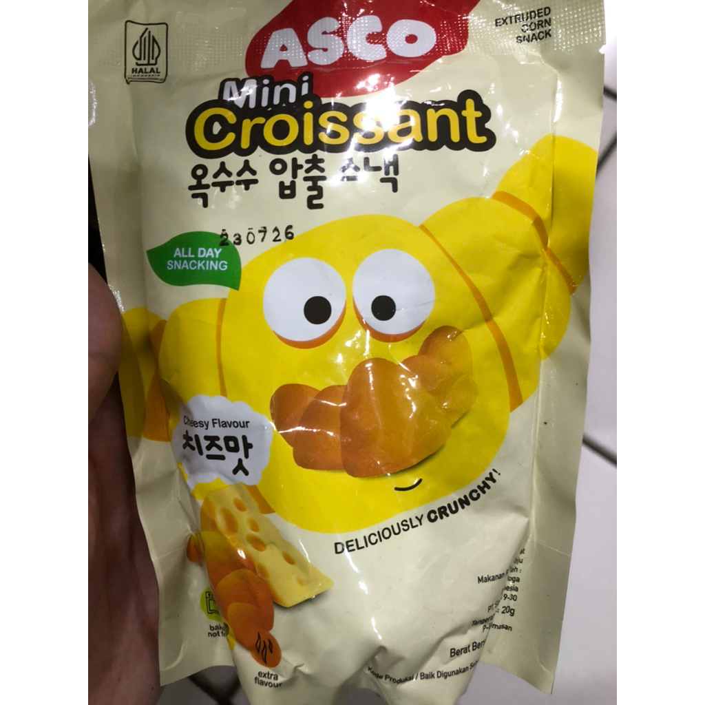 

asco mini croissant cokelat - mini croissant keju - croissant - roti croissant