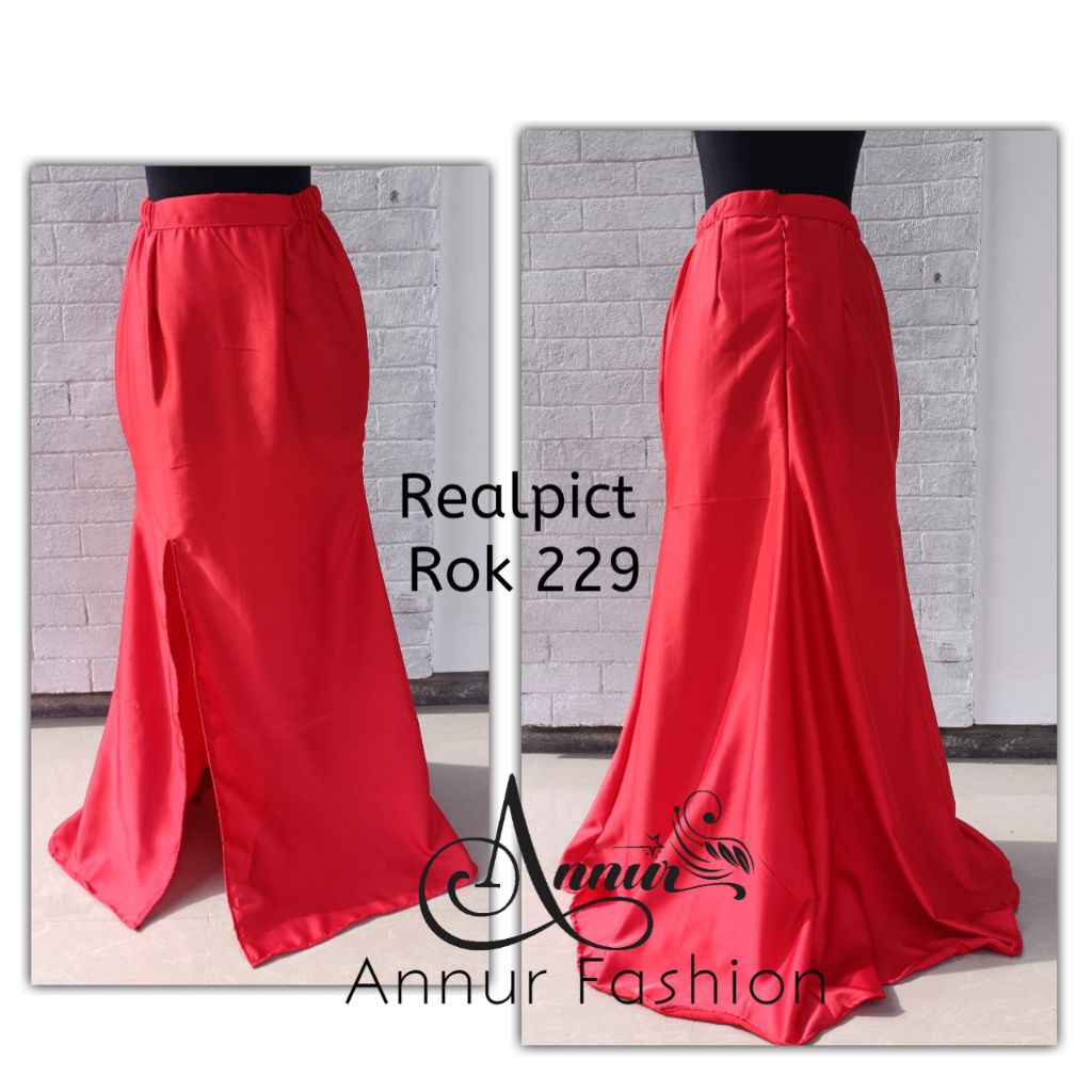 Realpict rok duyung polos rok duyung satin rok ekor satin rok mermaid ekor