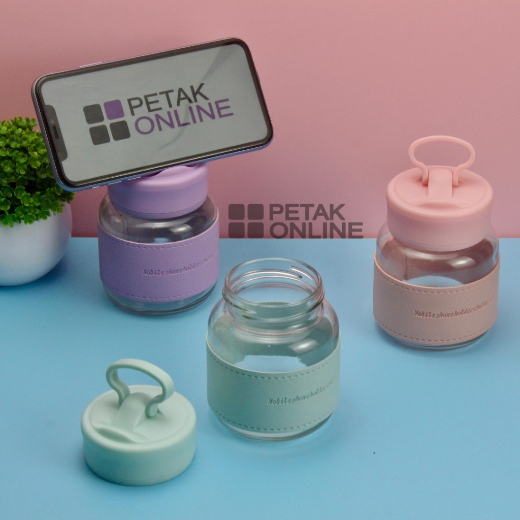 Botol/ Toples Phone Holder 300 ML Tanpa Kemasan