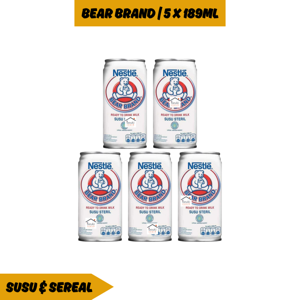 

5PCS Susu Steril Bear Brand Susu Beruang dari Nestle