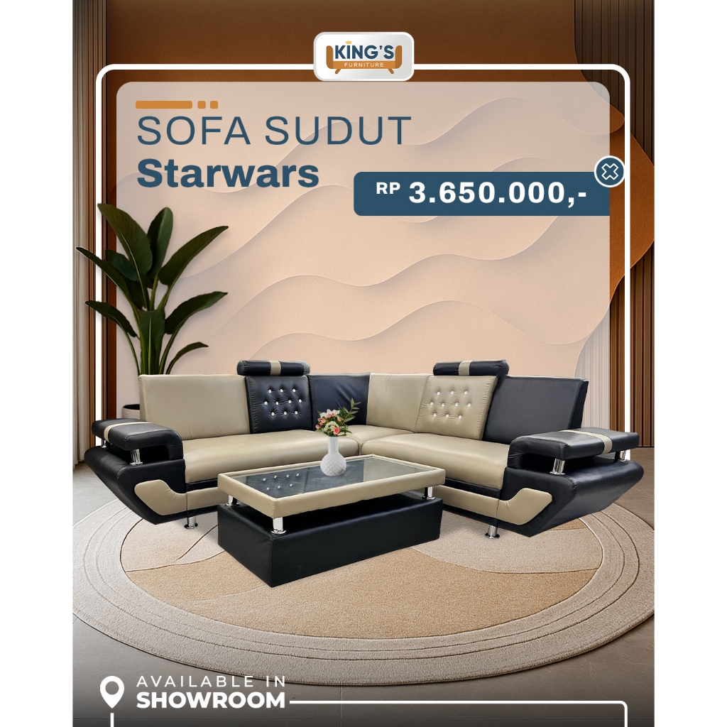 SOFA STARWARS SUDUT - SOFA MURAH - SOFA KELUARGA - SOFA RUANG TAMU MINIMALIS - SOFA L - SOFA CUSTOM 