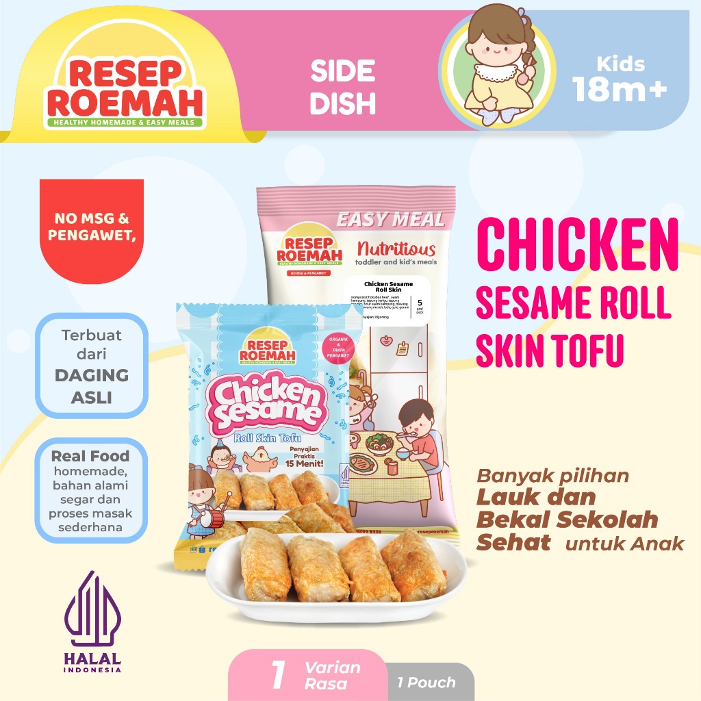 

Resep Roemah Chicken Sesame Roll Skin Tofu / Ayam Wijen Salut Kulit Tahu / No MSG & No Pengawet