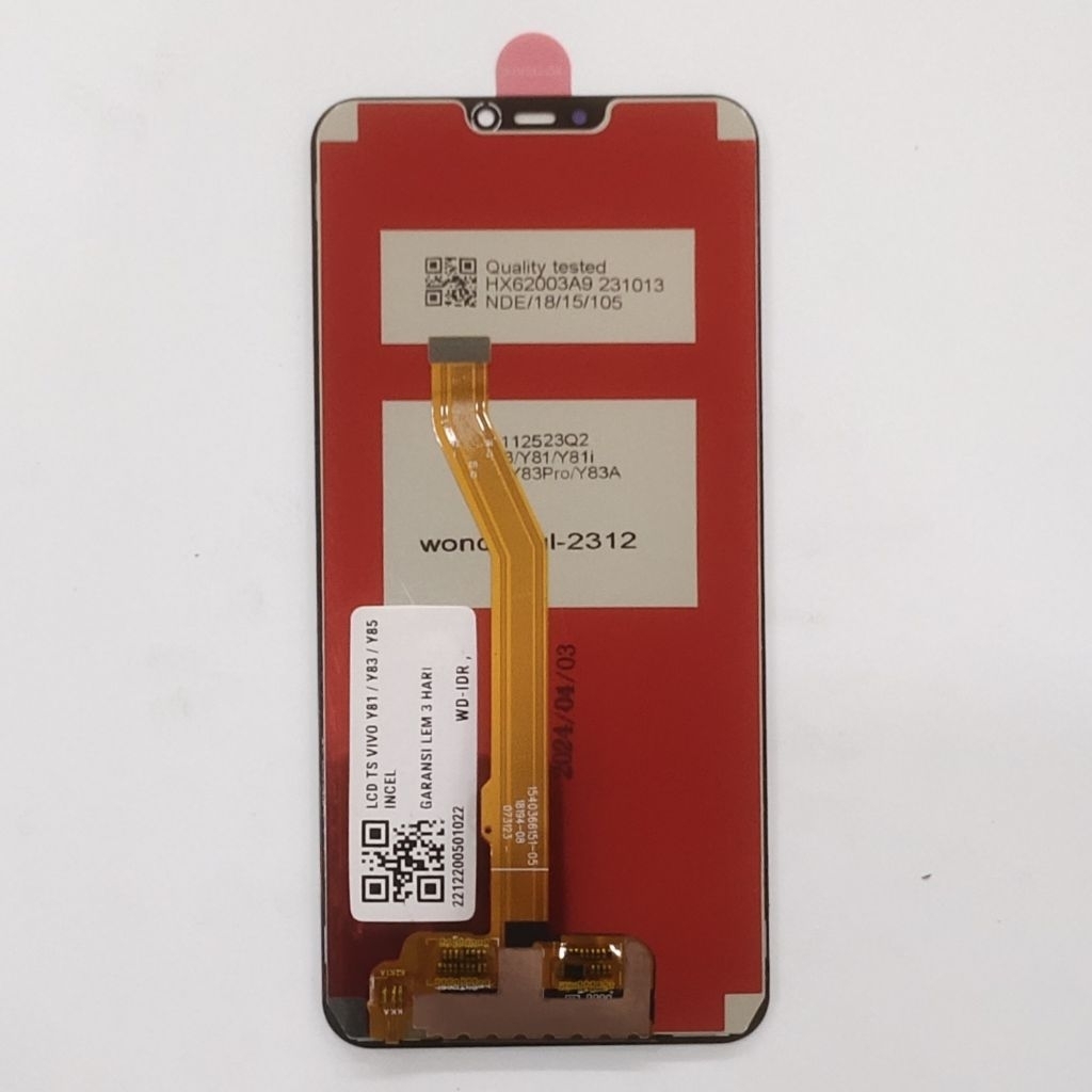 LCD TS VIVO Y81 / Y83 / Y85 / LCD TOUCHSCREEN VIVO Y81 / Y83 / Y85 ORIGINAL