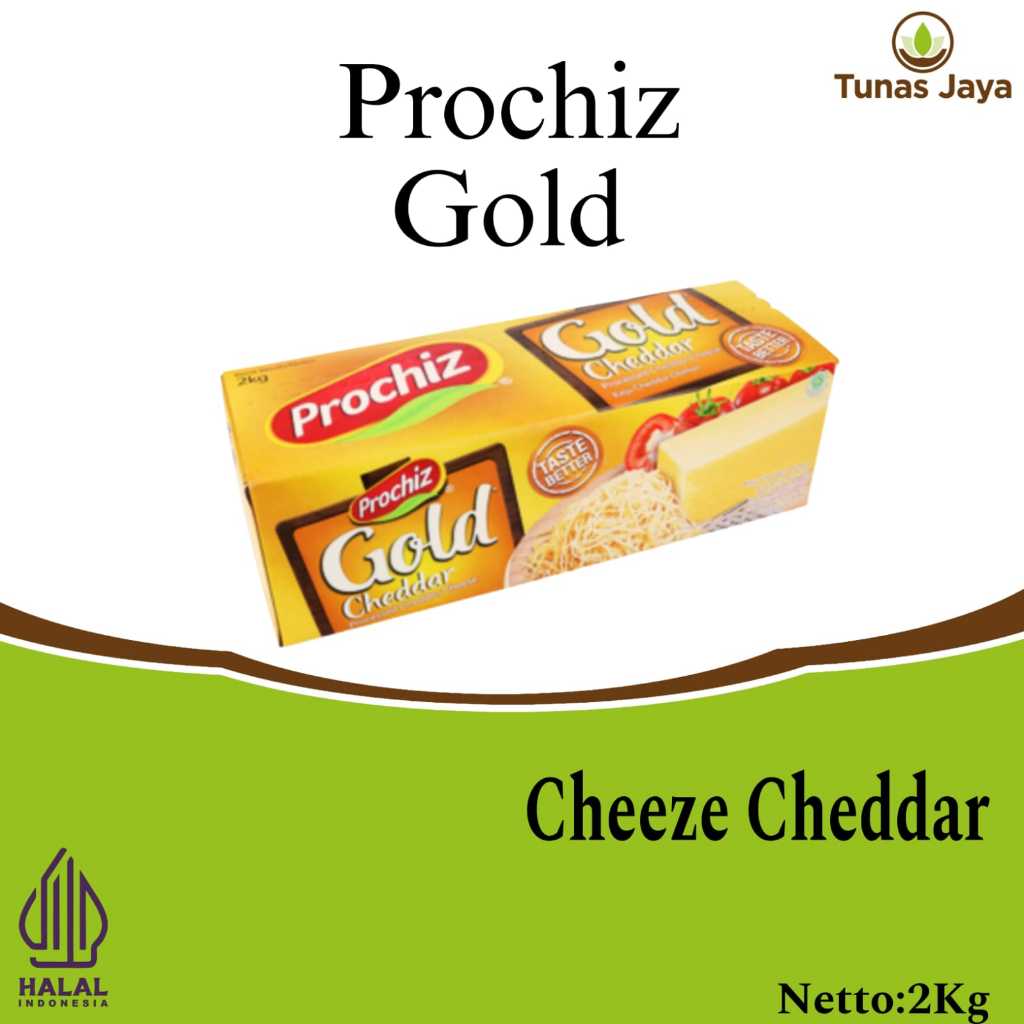 

Keju Prochiz Cheddar Gold 2 Kg / Prochiz Gold