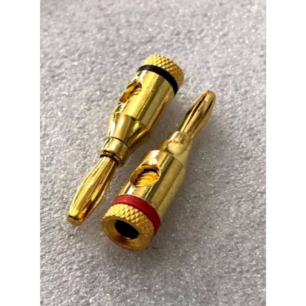 Jek Banana GOLD / Banana plug male 4mm