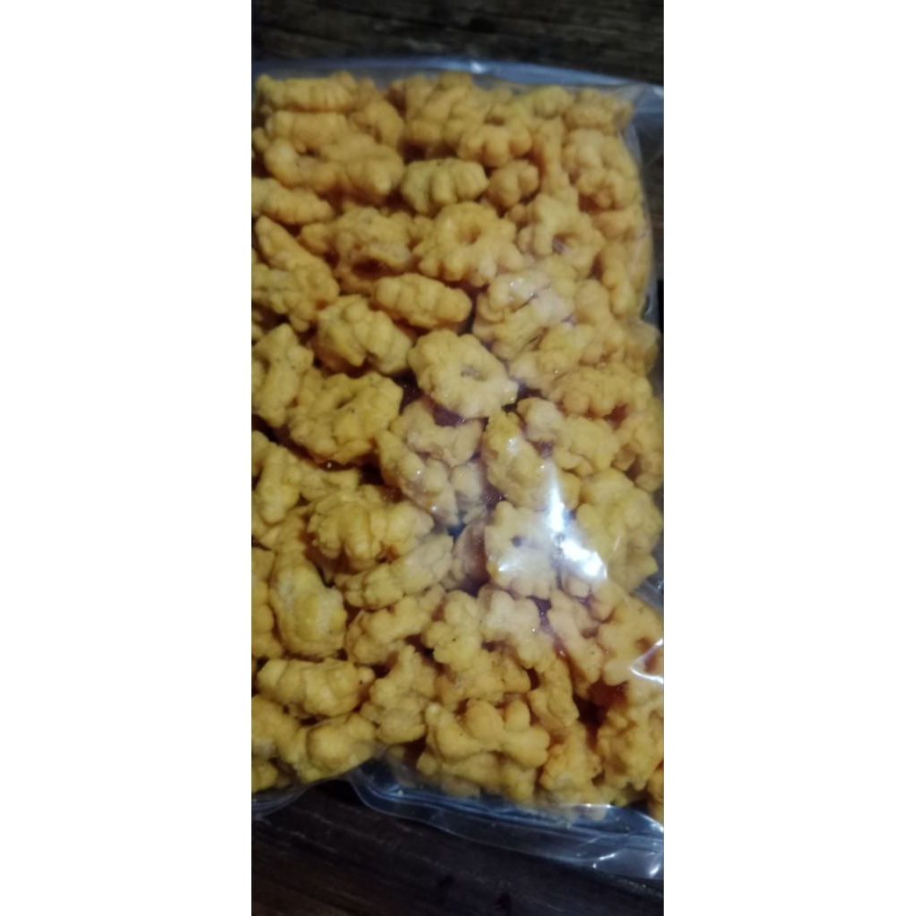 

SNACK SAKURA RIBUT/SALOME OREN MURAH 500GRAM