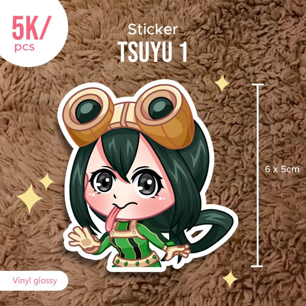 

Stiker tsuyu asui anime my hero academia anti air