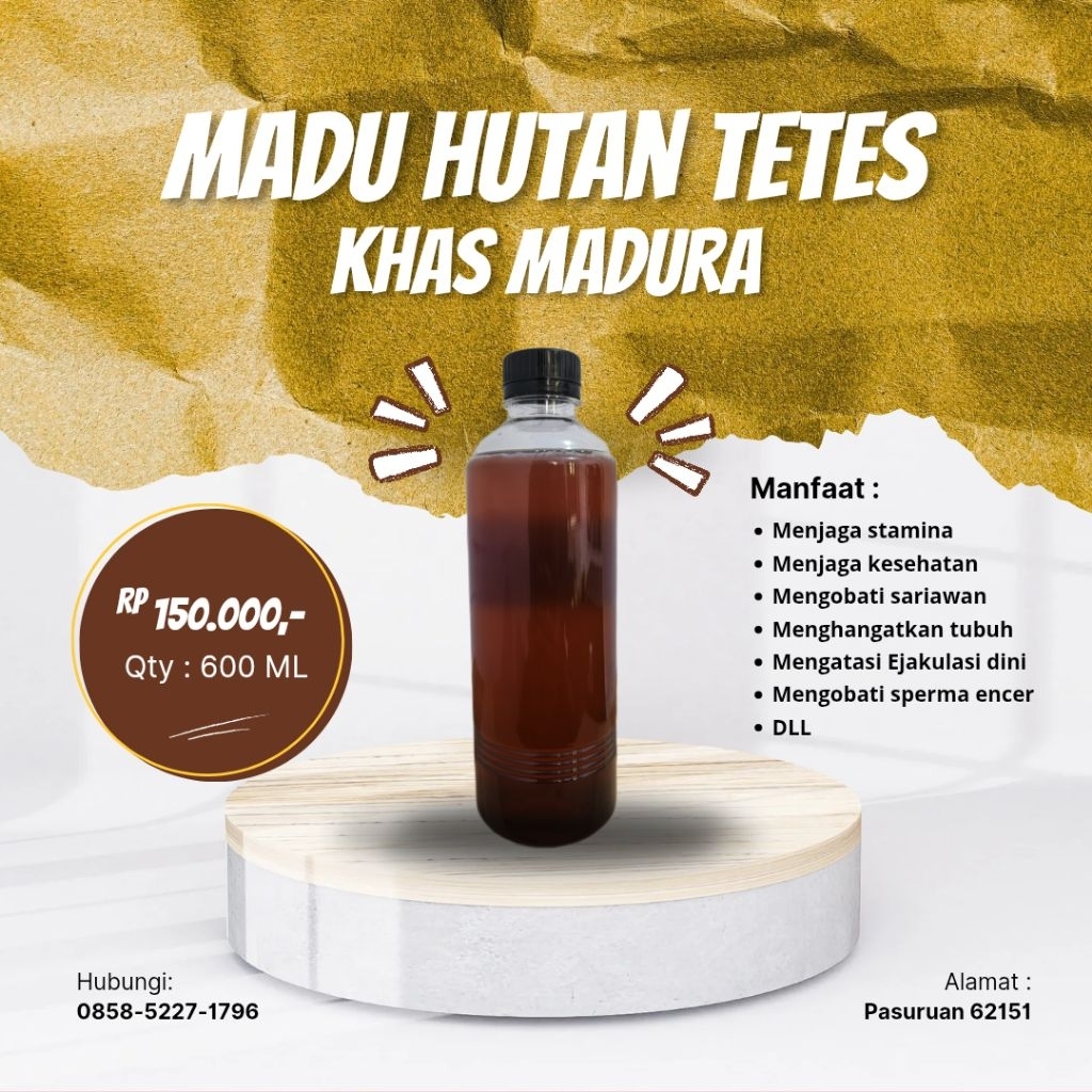 

Madu hutan tetes khas madura 600ml