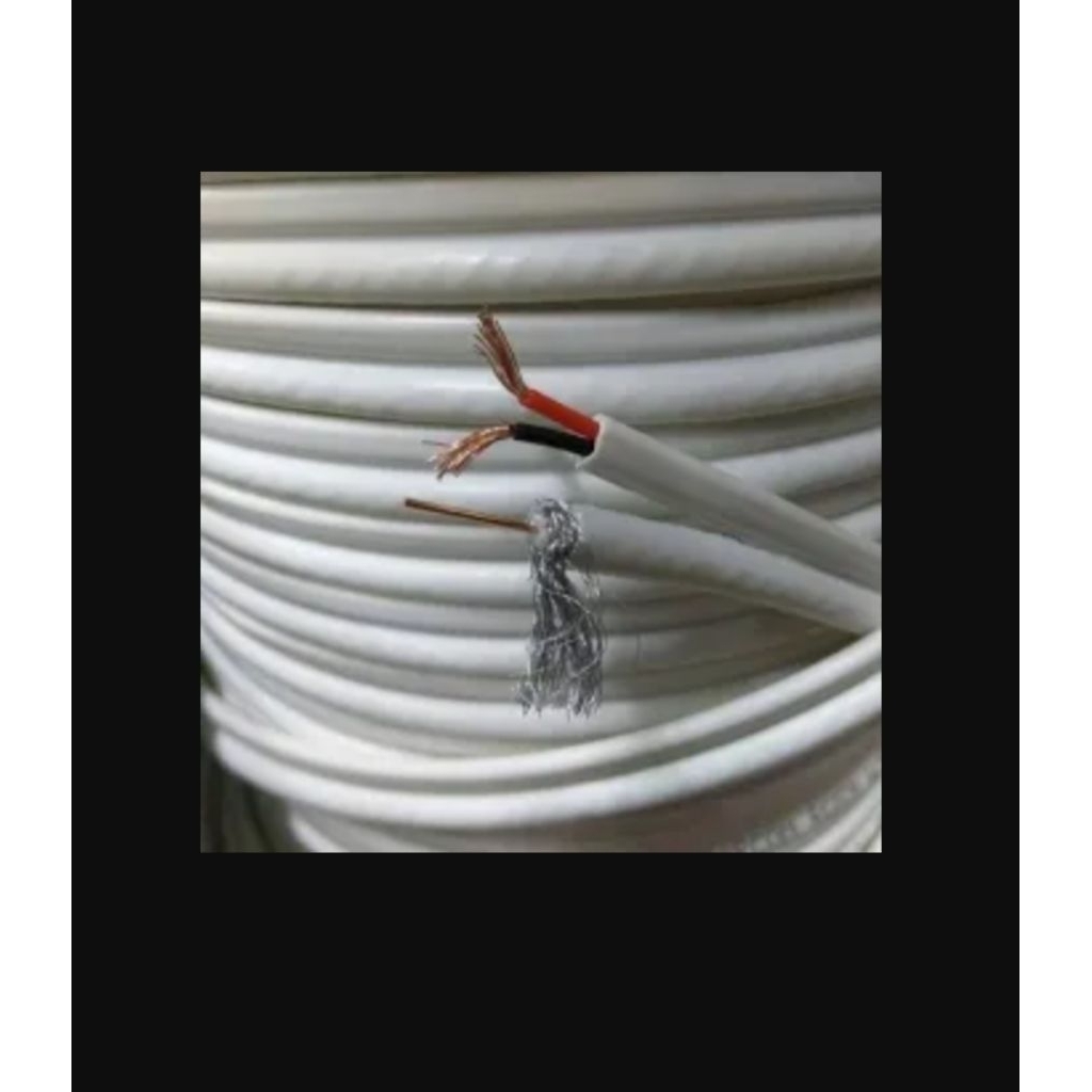 kabel cctv - kabel RG6 + power /meter
