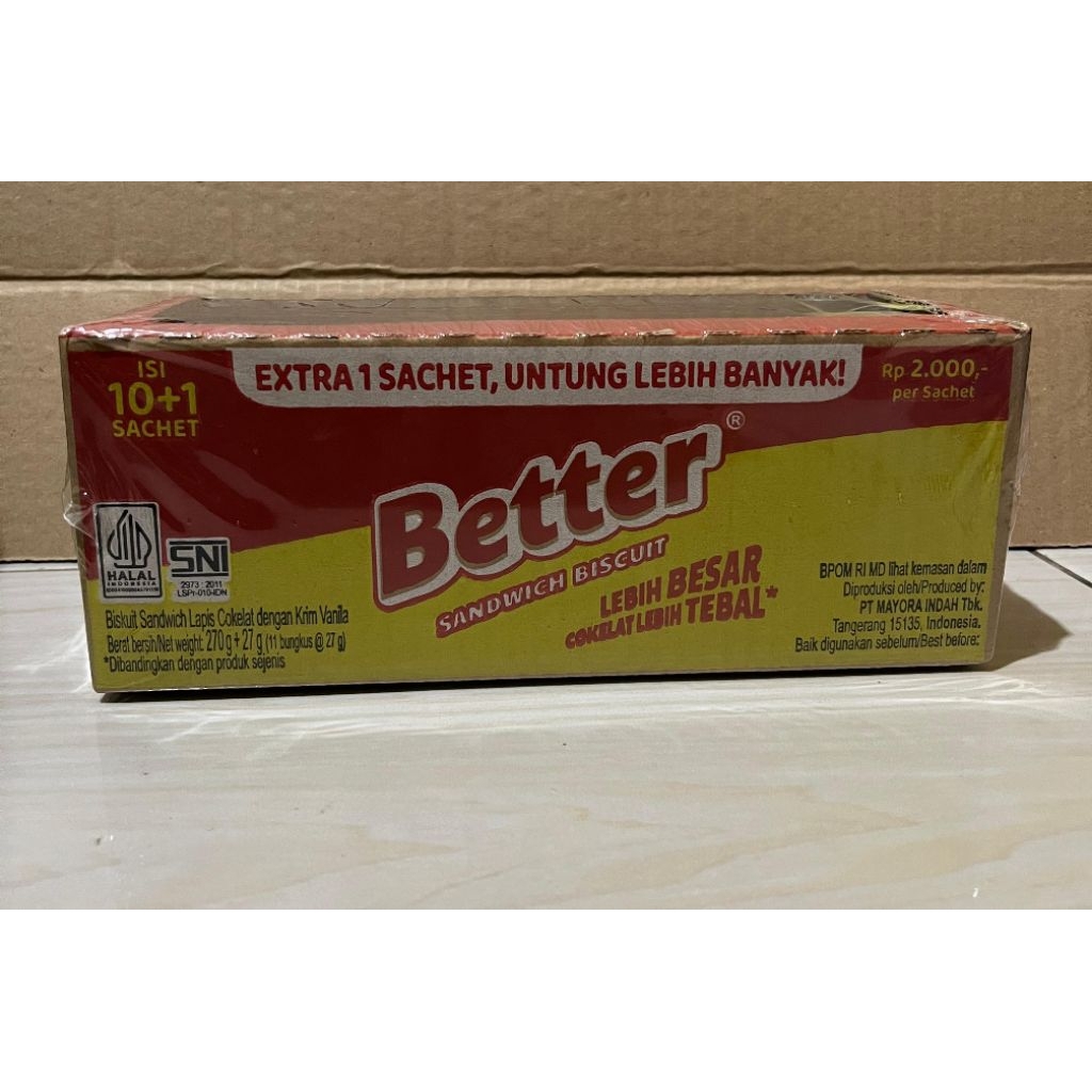 

Better Sandwich biscuit 1 box isi 10+1